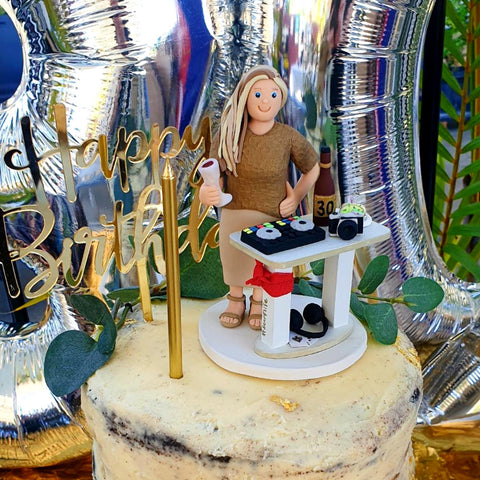 Cartoon Birthday Cake Topper