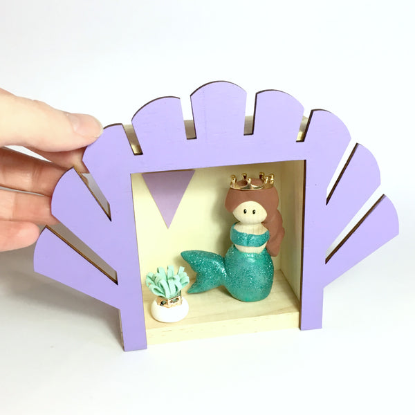 Mermaid Peg Doll (with house add on option)