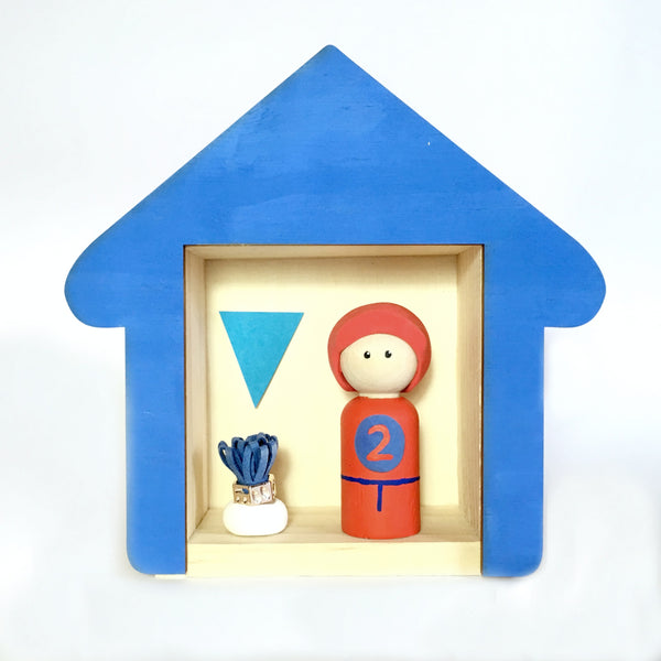 Race Car Driver Peg Doll (with house add on option)