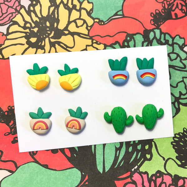 Mini Plant Earrings
