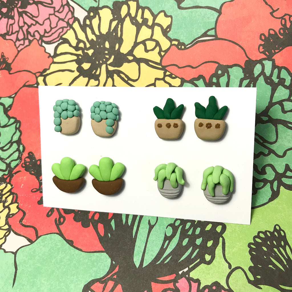 Mini Plant Earrings