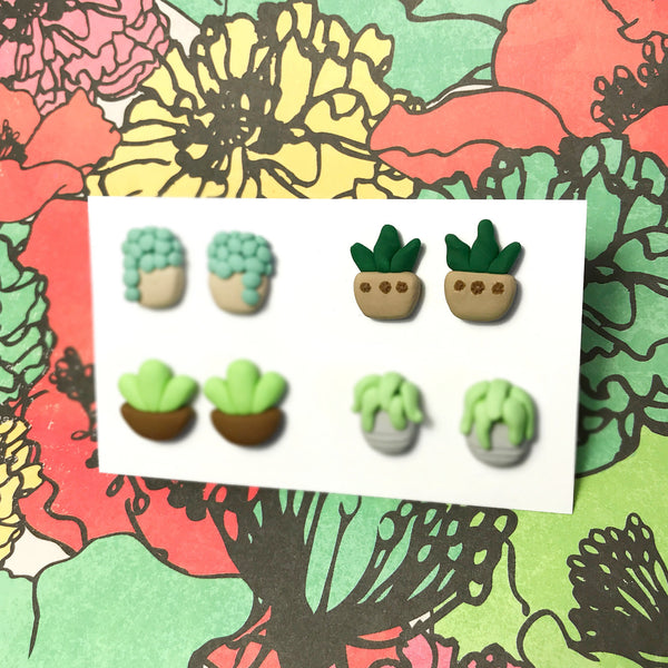Mini Plant Earrings