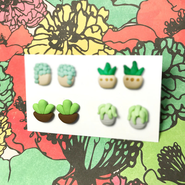 Mini Plant Earrings