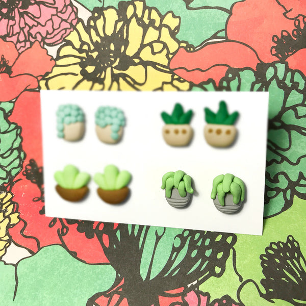 Mini Plant Earrings