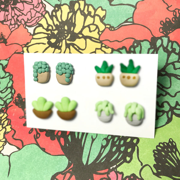 Mini Plant Earrings