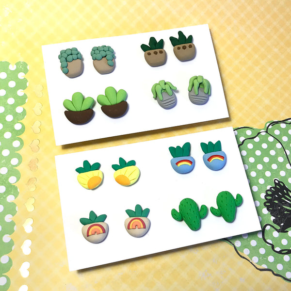 Mini Plant Earrings