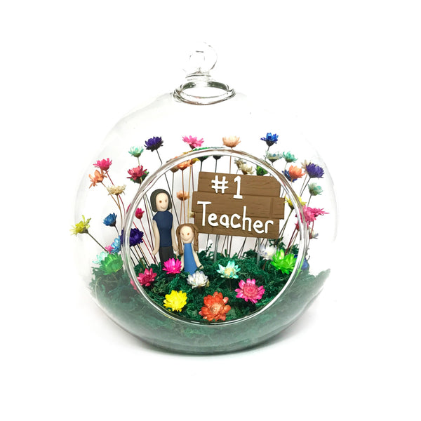 Large Globe with Sign and Figure