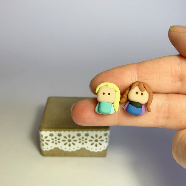 Clay Character Earrings