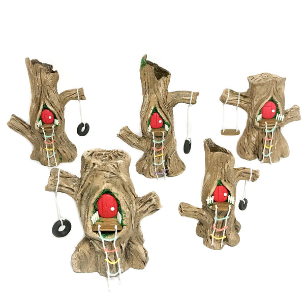 Curvy Clay Tree House 13cm