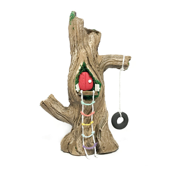 Curvy Clay Tree House 13cm