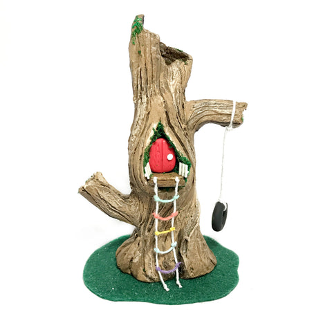 Curvy Clay Tree House 13cm
