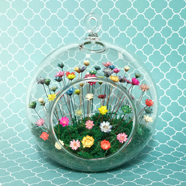 Large Globe with Blooms