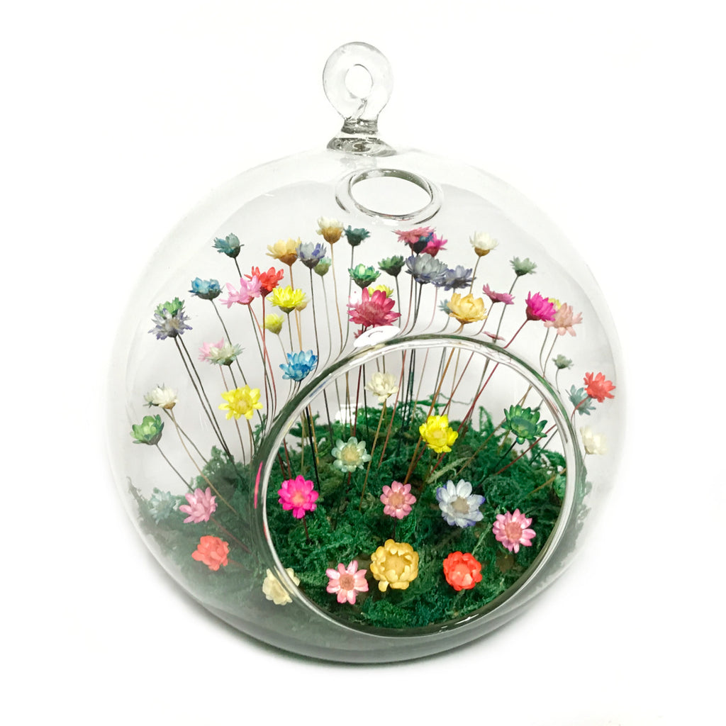 Large Globe with Blooms