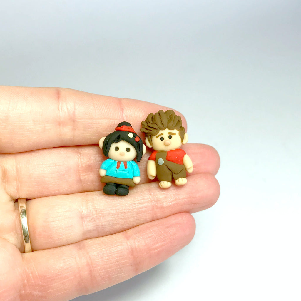 Clay Character Earrings