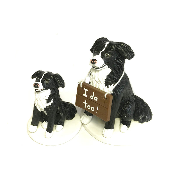 Realistic 'I Do Too' Pet Cake Topper