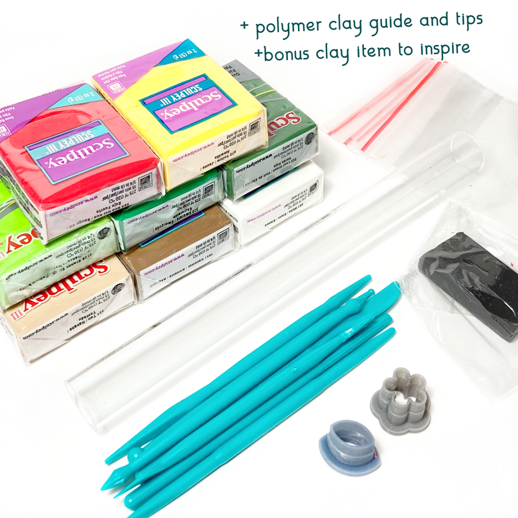 Tiny Plant polymer clay kit