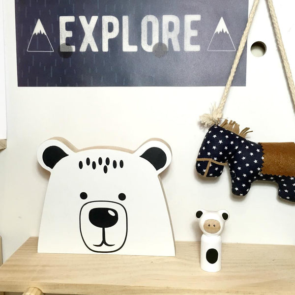 Bear Peg Doll (with house add on option)