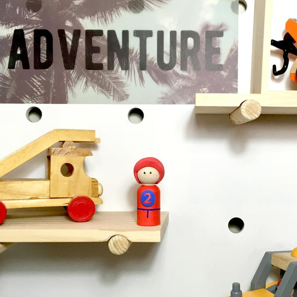 Race Car Driver Peg Doll (with house add on option)