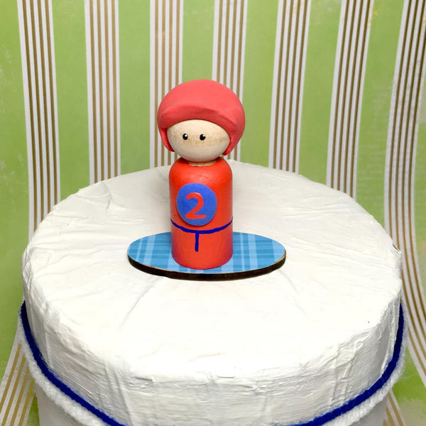 Race Car Driver Peg Doll (with house add on option)