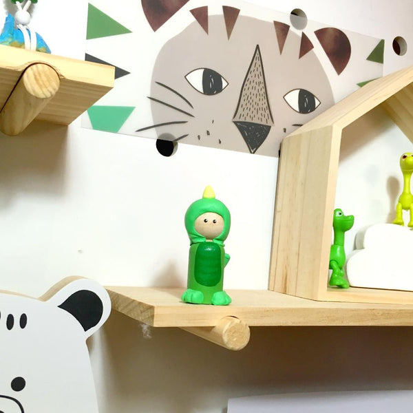Dino Peg Doll (with house add on option)