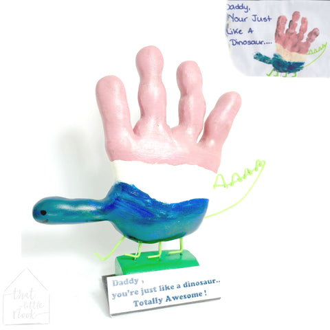 Kids drawing art to Toy Figurine display ornament keepsake fathers day gift idea