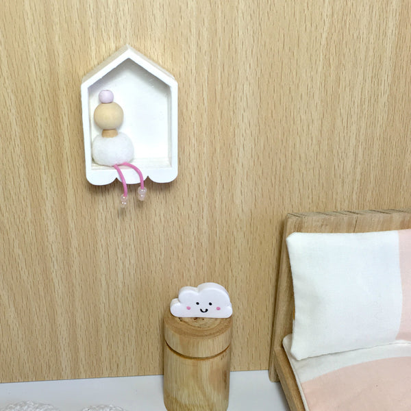 Miniature Doll and Shadowbox Shelf