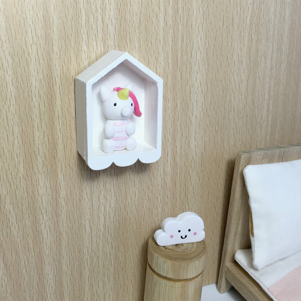 Miniature Doll and Shadowbox Shelf