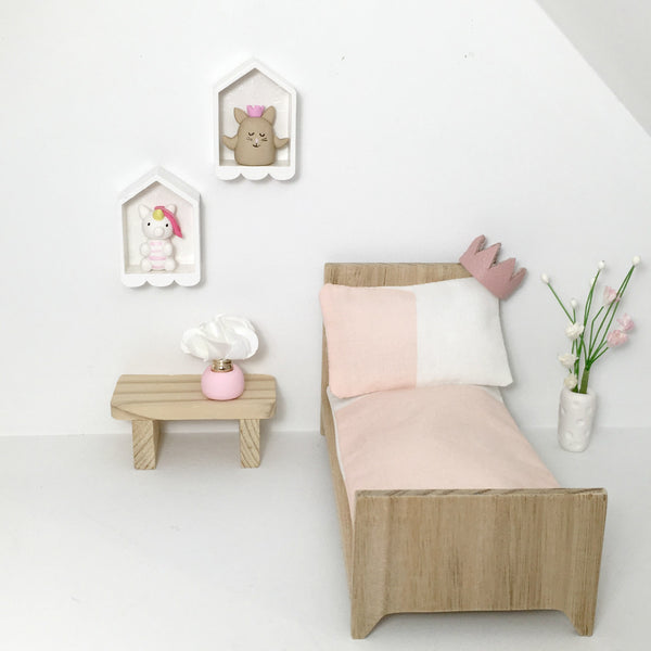 Miniature Doll and Shadowbox Shelf