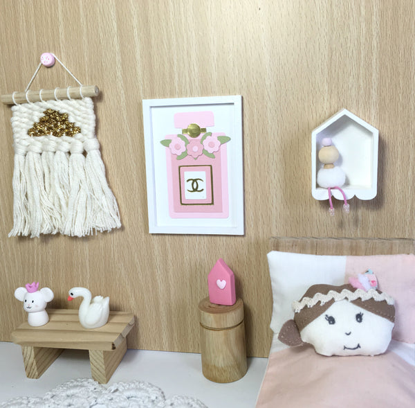 Miniature Doll and Shadowbox Shelf