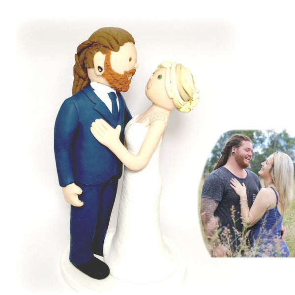 Custom Wedding Cake Topper Portrait Fun
