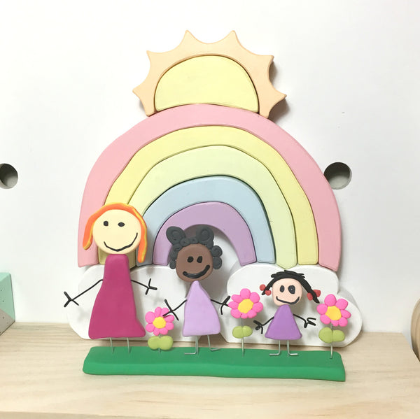 Kids drawing art to Toy Figurine display ornament keepsake