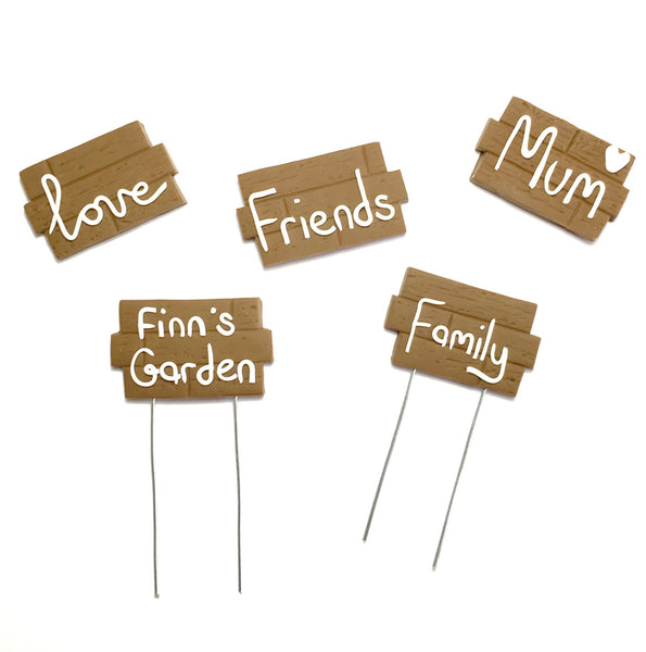 Custom Garden Fairy Garden Terrarium Sign