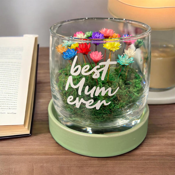 Mothers Day Glass with coaster