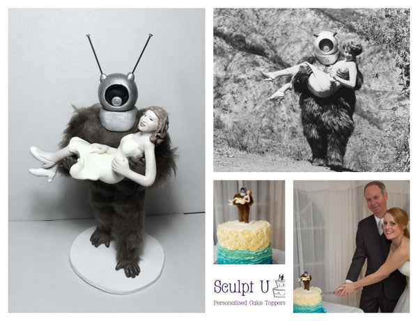 3D ROBOT Cult Classic Custom Cake Topper Realistic Keepsake Wedding Movie Character