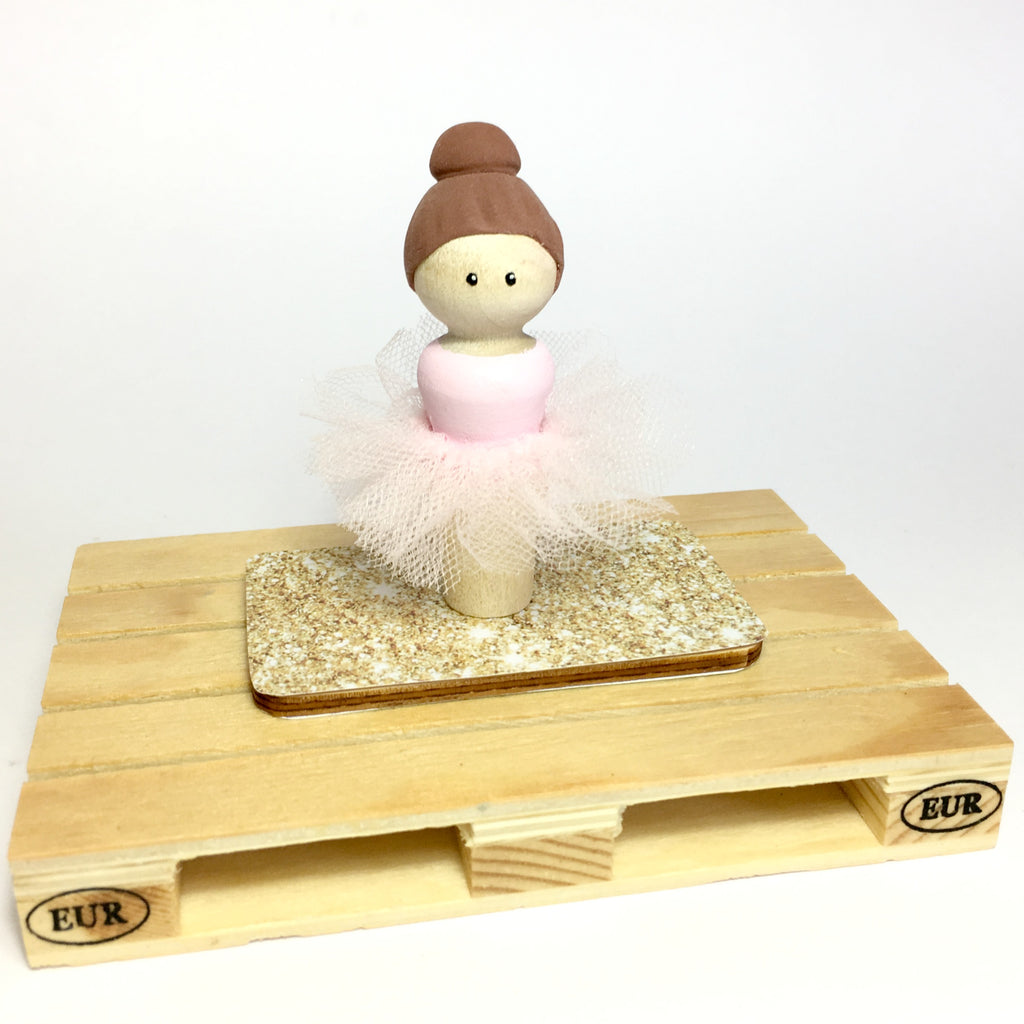 Ballerina Peg Doll (with house add on option)