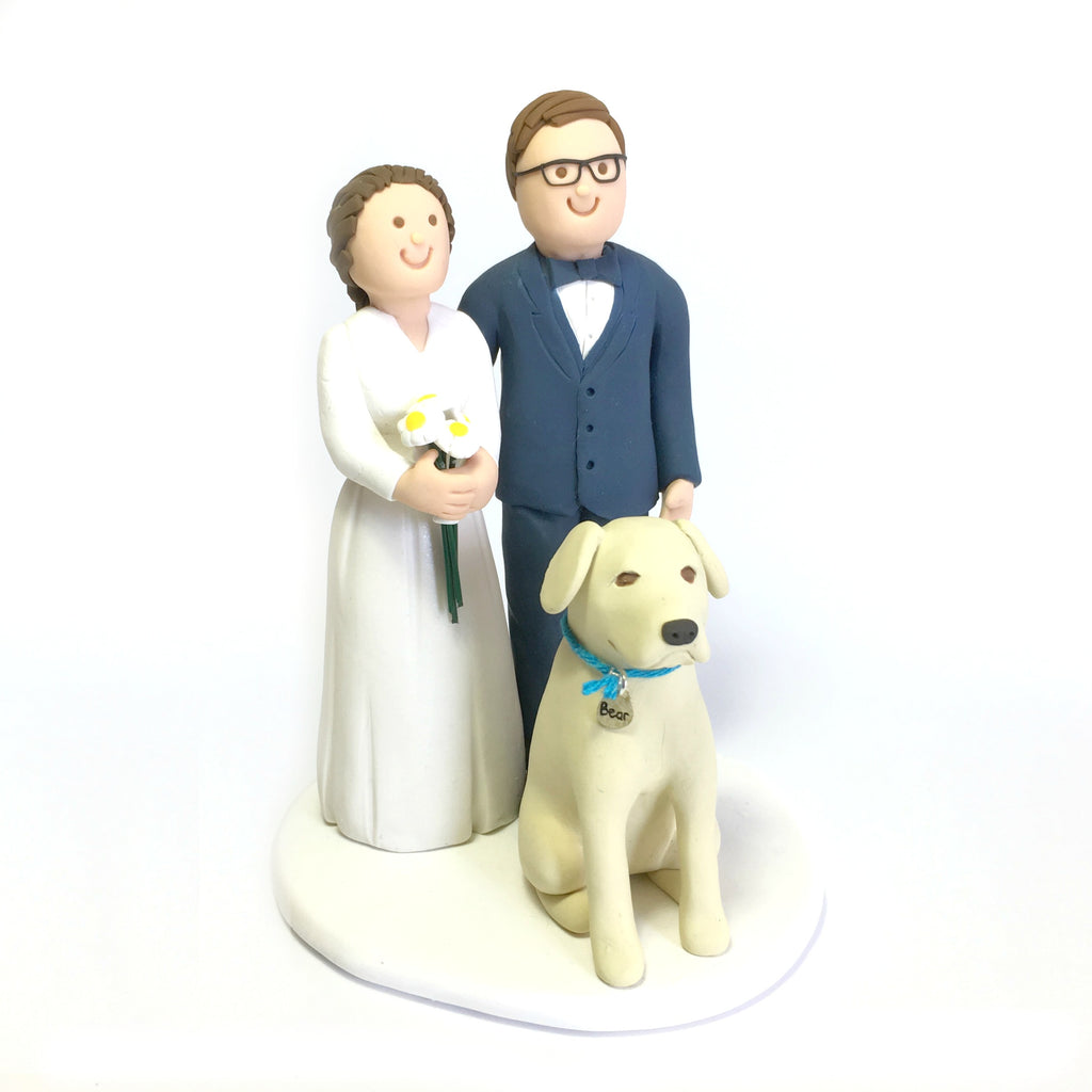 Cartoon Cake Topper with Pets