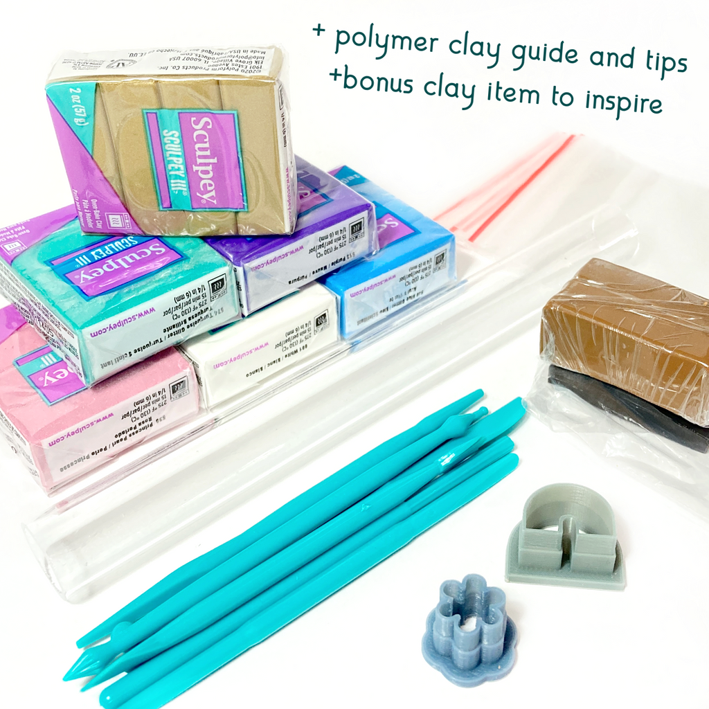 Sparkle polymer clay kit