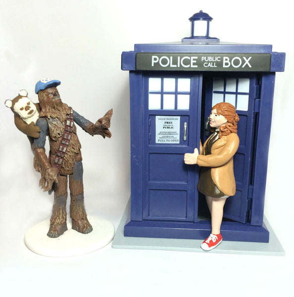 Realistic Portrait Wedding Cake Topper Dr Who Star Wars Chewbacca Ewok Characters Movies