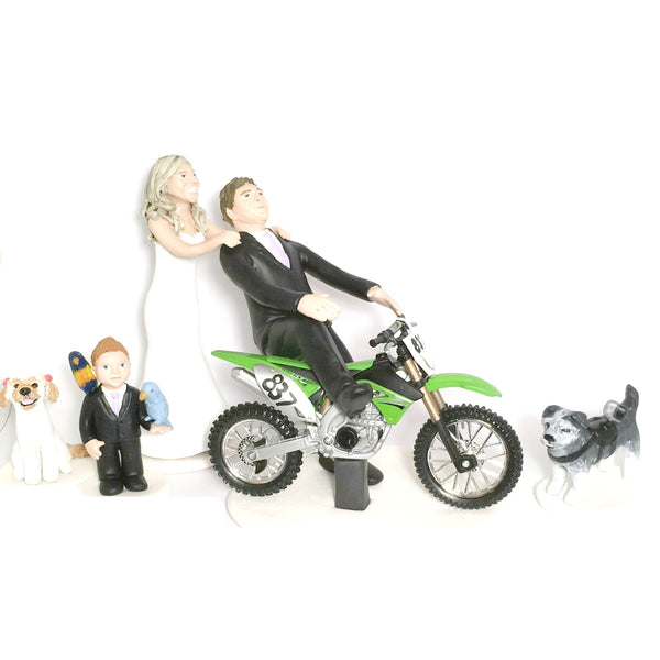 realistic custom birthday cake topper polymer clay handmade figurine keepsake wedding pets family